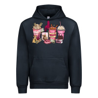 Navy Girl boss coffee cups Urban Hoodie - Zillion Design Studio