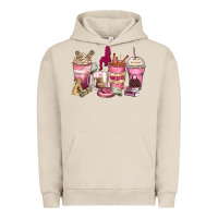 Pigment French Oak Girl boss coffee cups Urban Hoodie - Zillion Design Studio