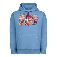 Pigment Pebble Blue Girl boss coffee cups Urban Hoodie - Zillion Design Studio