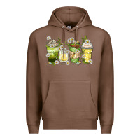 Chestnut daisy coffee cups Premium Hoodie - Zillion Design Studio