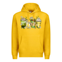 Lemon daisy coffee cups Premium Hoodie - Zillion Design Studio