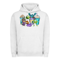 Pigment Lunar Rock cartoon characters coffee cups Urban Hoodie - Zillion Design Studio