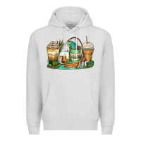 Dove Grey fishing coffee cups Premium Hoodie - Zillion Design Studio
