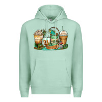 Seafoam fishing coffee cups Premium Hoodie - Zillion Design Studio