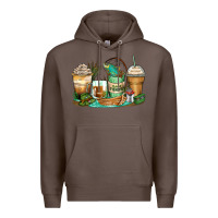 Coffee fishing coffee cups Premium Hoodie - Zillion Design Studio