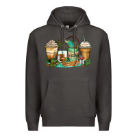 Smoke fishing coffee cups Premium Hoodie - Zillion Design Studio