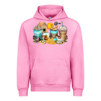 Fuchsia Pink chicken coffee cups Urban Hoodie - Zillion Design Studio