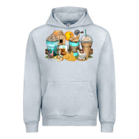 Heather Grey chicken coffee cups Urban Hoodie - Zillion Design Studio