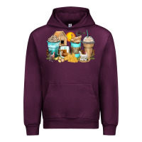 Mauve Wine chicken coffee cups Urban Hoodie - Zillion Design Studio