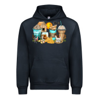 Navy chicken coffee cups Urban Hoodie - Zillion Design Studio