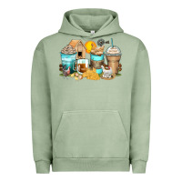 Pigment Oil Green chicken coffee cups Urban Hoodie - Zillion Design Studio