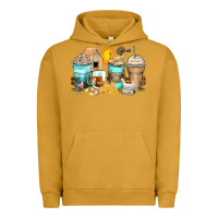 Pigment Peanut Butter chicken coffee cups Urban Hoodie - Zillion Design Studio