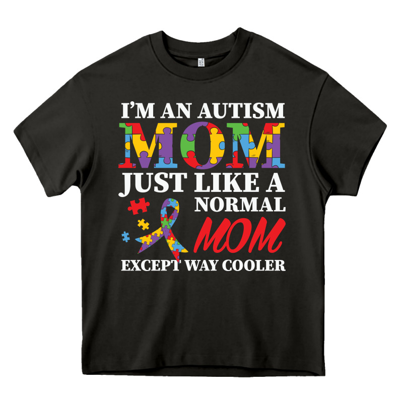 Lil Autism Mom Heavy Core Tee by CowhideDigitalArt | Teevron