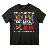 Asphalt LIL Autism Mom Heavy Core Tee - CowhideDigitalArt