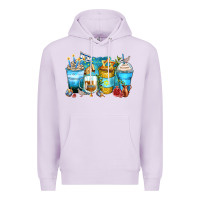 Lilac hanukkah coffee cups Premium Hoodie - Zillion Design Studio