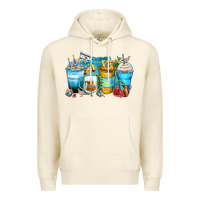 Sandshell hanukkah coffee cups Premium Hoodie - Zillion Design Studio