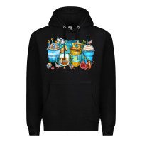 Black hanukkah coffee cups Premium Hoodie - Zillion Design Studio