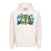 Pale Pink hanukkah coffee cups Premium Hoodie - Zillion Design Studio