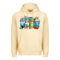 Pina Colada hanukkah coffee cups Premium Hoodie - Zillion Design Studio