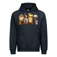 Navy coffee cups Urban Hoodie - Zillion Design Studio