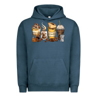 Pigment Midnight Navy coffee cups Urban Hoodie - Zillion Design Studio