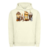 Pigment Pistachio coffee cups Urban Hoodie - Zillion Design Studio