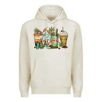 Oatmeal Heather highly caffeinated coffee cups Premium Hoodie - Zillion Design Studio