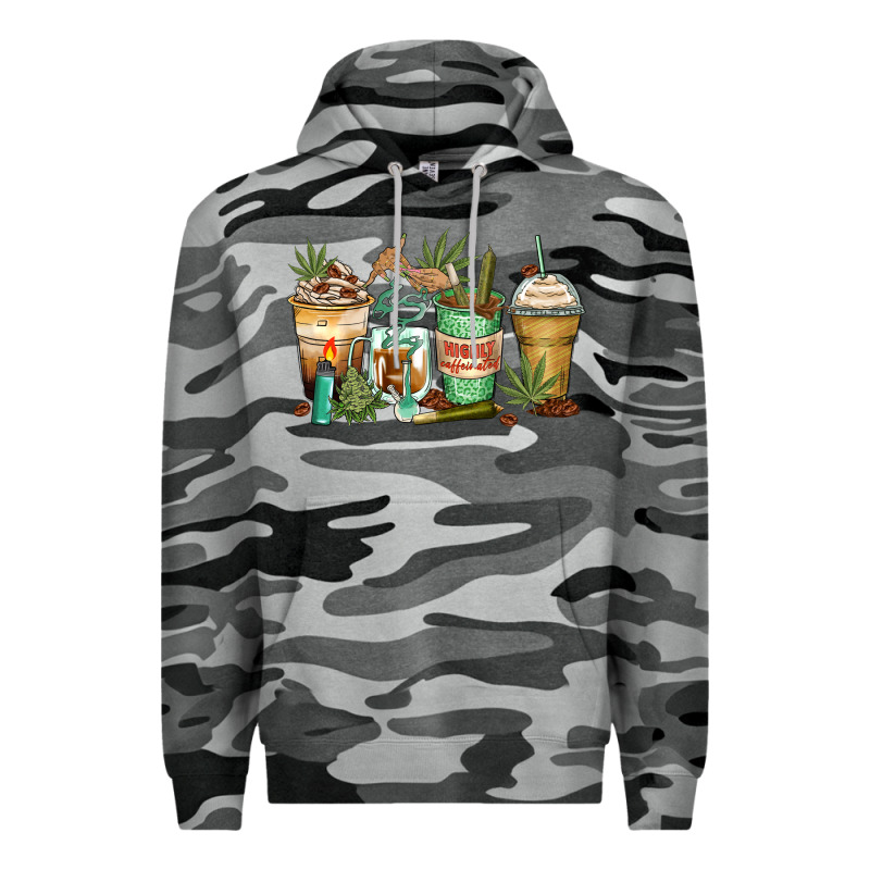 Highly Caffeinated Coffee Cups Premium Hoodie by Zillion Design Studio | Teevron