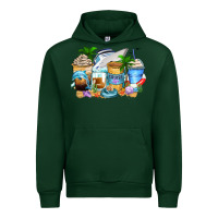 Forest Green cruise life coffee cups Urban Hoodie - Zillion Design Studio