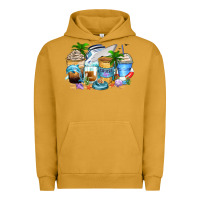 Pigment Peanut Butter cruise life coffee cups Urban Hoodie - Zillion Design Studio