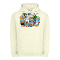 Pigment Pistachio cruise life coffee cups Urban Hoodie - Zillion Design Studio