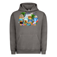 Pigment Tornado cruise life coffee cups Urban Hoodie - Zillion Design Studio