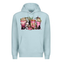 Blue Mist let's go girls coffee cups Premium Hoodie - Zillion Design Studio
