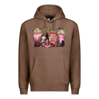 Chestnut let's go girls coffee cups Premium Hoodie - Zillion Design Studio