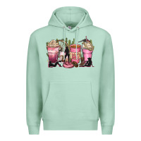 Seafoam let's go girls coffee cups Premium Hoodie - Zillion Design Studio
