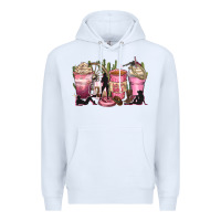 White let's go girls coffee cups Premium Hoodie - Zillion Design Studio