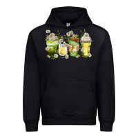 Black daisy coffee cups Urban Hoodie - Zillion Design Studio