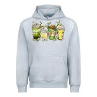 Heather Grey daisy coffee cups Urban Hoodie - Zillion Design Studio