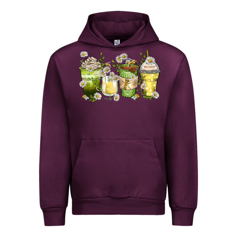Daisy Coffee Cups Urban Hoodie by Zillion Design Studio | Teevron