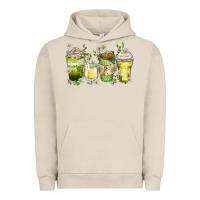 Pigment French Oak daisy coffee cups Urban Hoodie - Zillion Design Studio