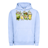 Pigment Grape Ice daisy coffee cups Urban Hoodie - Zillion Design Studio