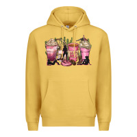 Antique Gold let's go girls coffee cups Premium Hoodie - Zillion Design Studio