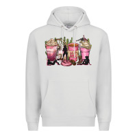 Dove Grey let's go girls coffee cups Premium Hoodie - Zillion Design Studio