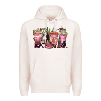 Pale Pink let's go girls coffee cups Premium Hoodie - Zillion Design Studio