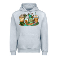 Heather Grey fishing coffee cups Urban Hoodie - Zillion Design Studio