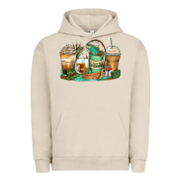 Pigment French Oak fishing coffee cups Urban Hoodie - Zillion Design Studio