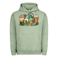 Pigment Oil Green fishing coffee cups Urban Hoodie - Zillion Design Studio