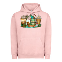Pigment Salmon fishing coffee cups Urban Hoodie - Zillion Design Studio