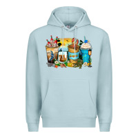 Blue Mist louisiana coffee cups Premium Hoodie - Zillion Design Studio