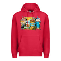 Cardinal louisiana coffee cups Premium Hoodie - Zillion Design Studio